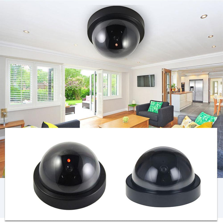 a black dome shaped object in a room