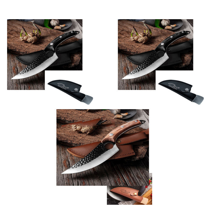 a collage of a knife