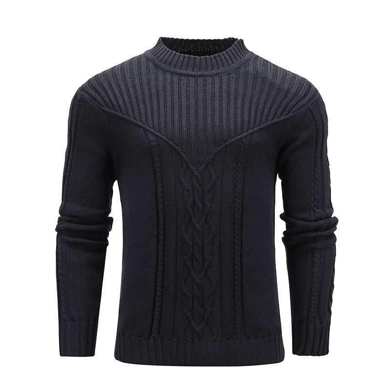 a black sweater with a white background