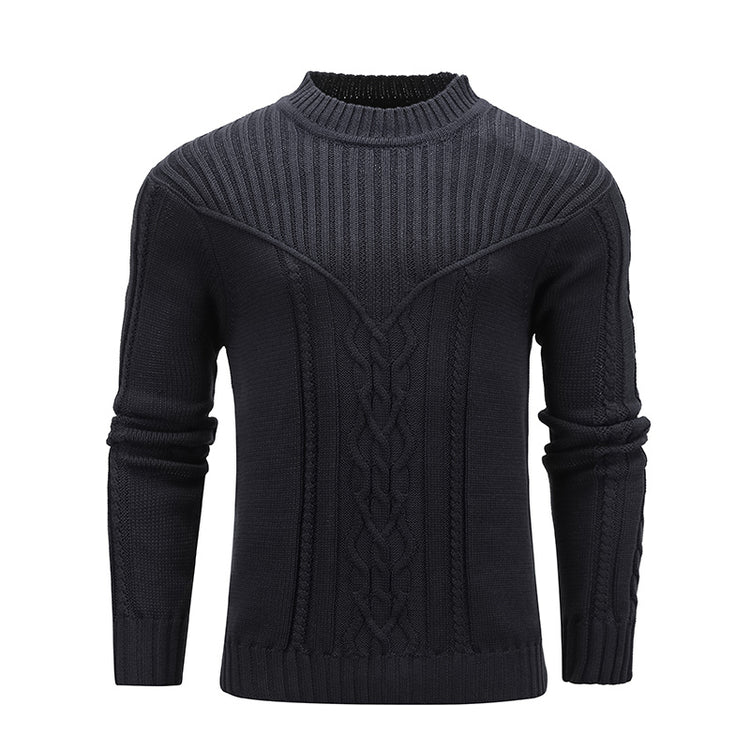 a black sweater with a white background