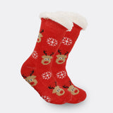 Women's Fleece-Lined Christmas Indoor Socks