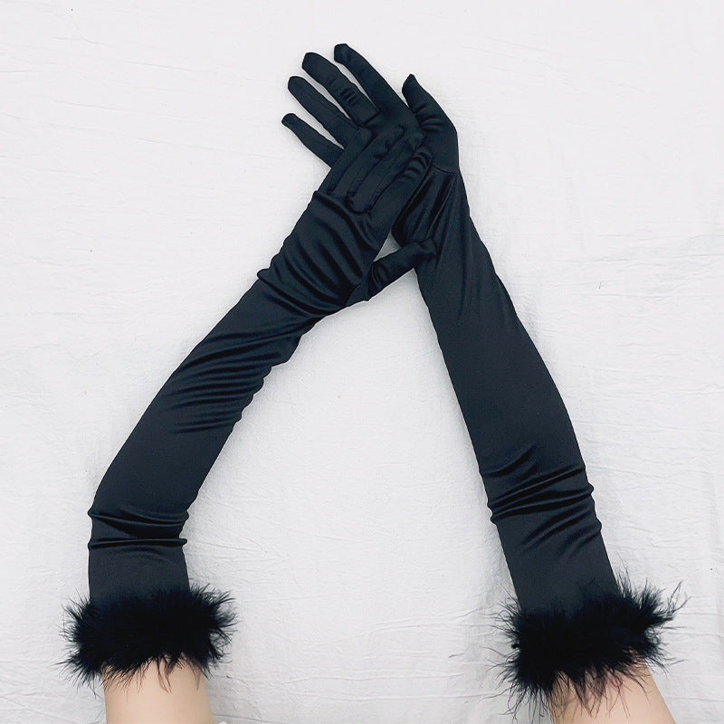 Women's Fashionable Simple Solid Colour Gloves