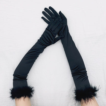 Women's Fashionable Simple Solid Colour Gloves