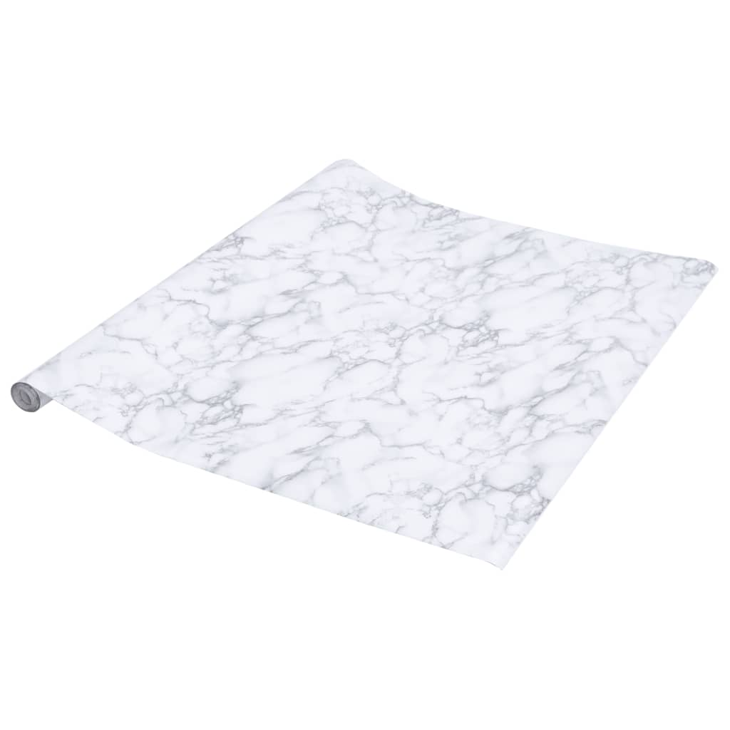 Self-Adhesive Furniture Foil Marble White PVC   Self-Adhesive Furniture Foil