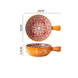 Glazed Ceramic Salad and Dessert Bowl