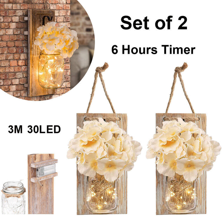 a set of flowers in a jar