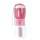 3-in-1 Portable Dog Water Bottle with Food and Waste Bag Storage
