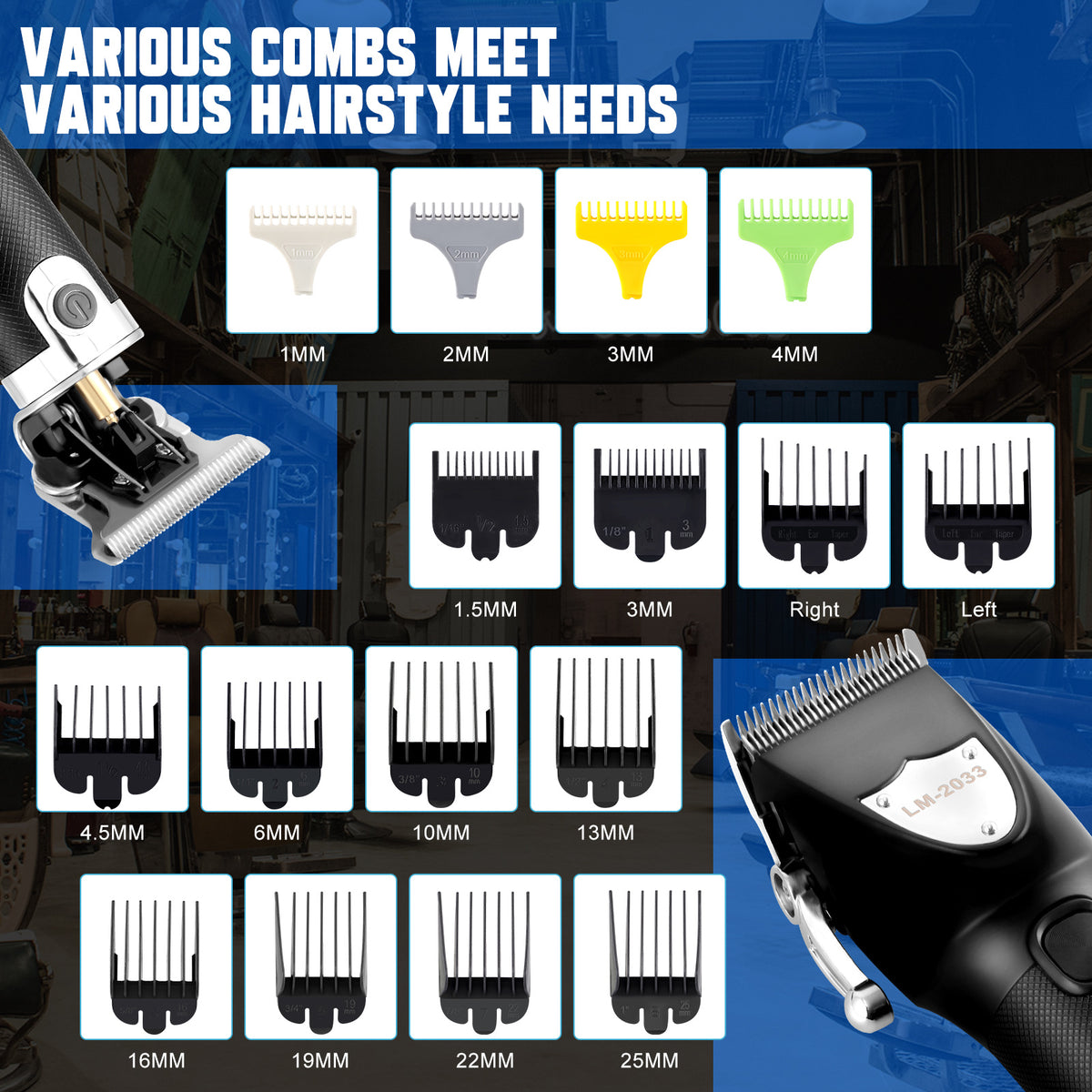 a hair clipper with different types of haircuts