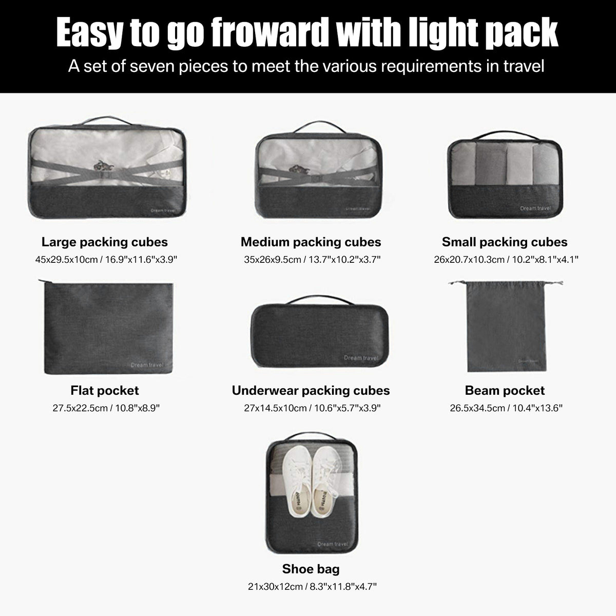 a group of different types of luggage