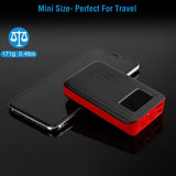 Portable Power Bank with LCD Display and Built-In Flashlight