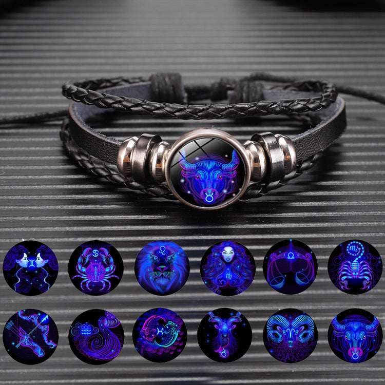 a bracelet with a picture of a zodiac sign