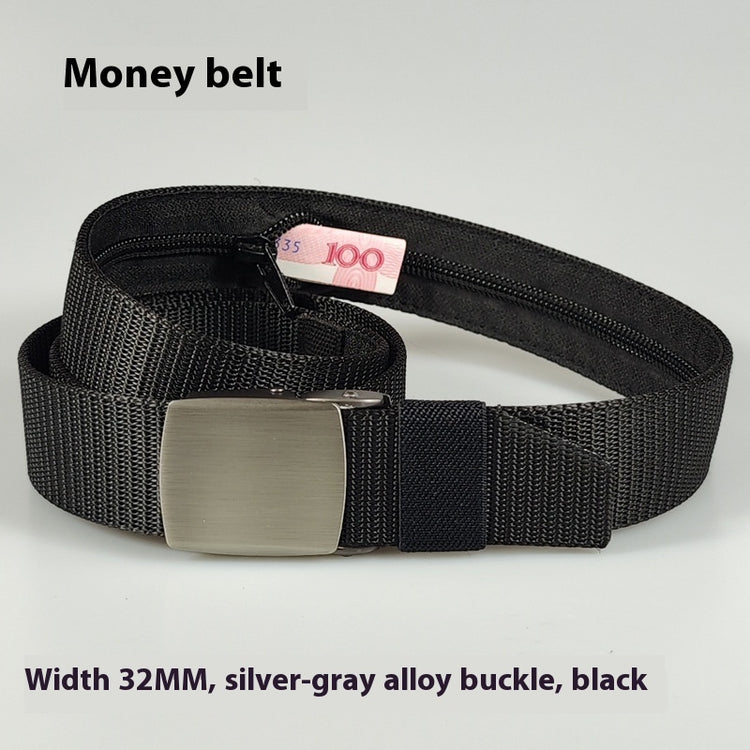 a black belt with a silver buckle