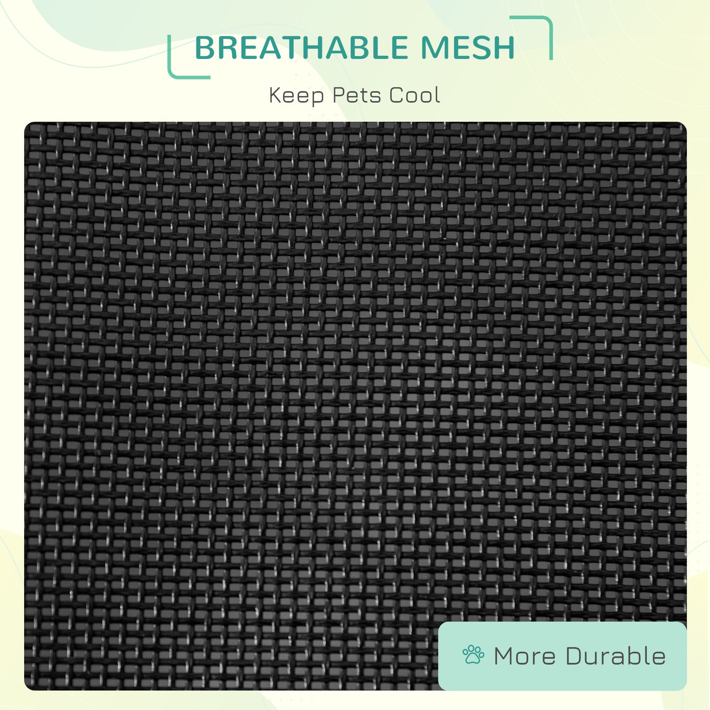 Elevated Dog Bed with Breathable Foldable Pet Cot with Heavy Duty Frame