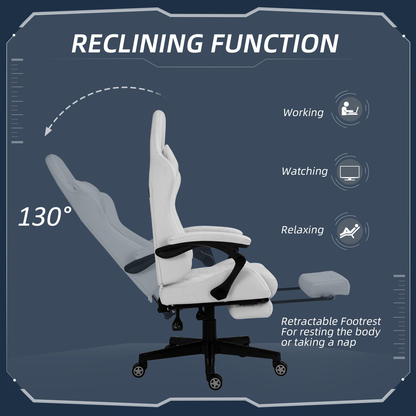 High Back PU Leather Gaming Chair