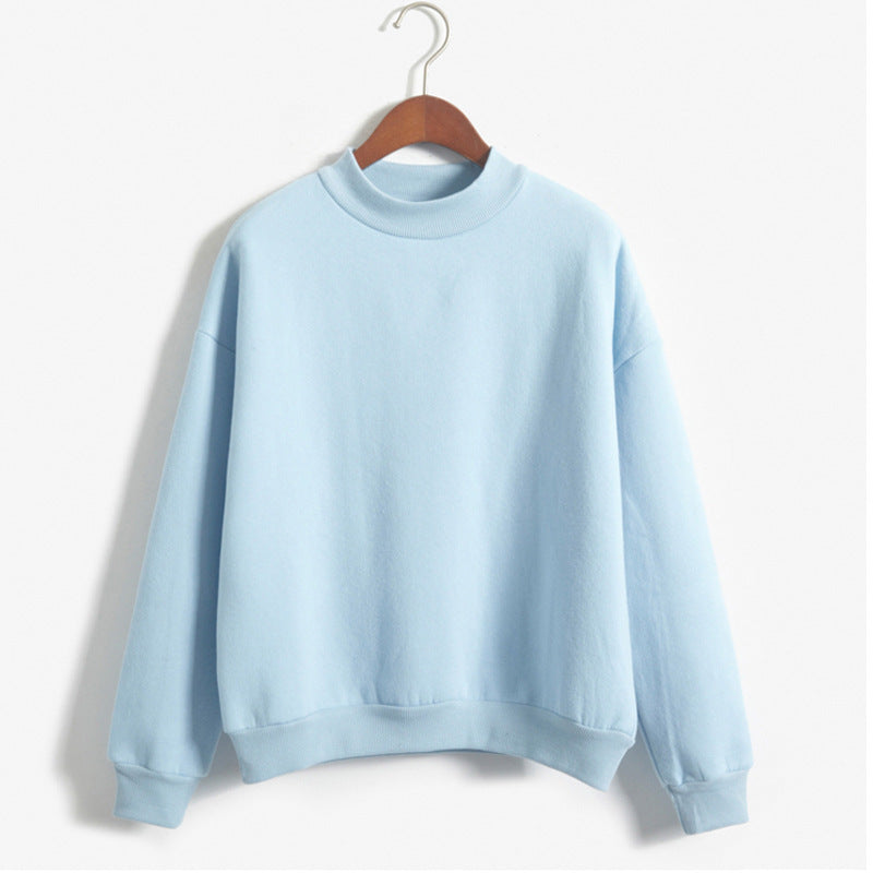 a blue sweater on a swinger