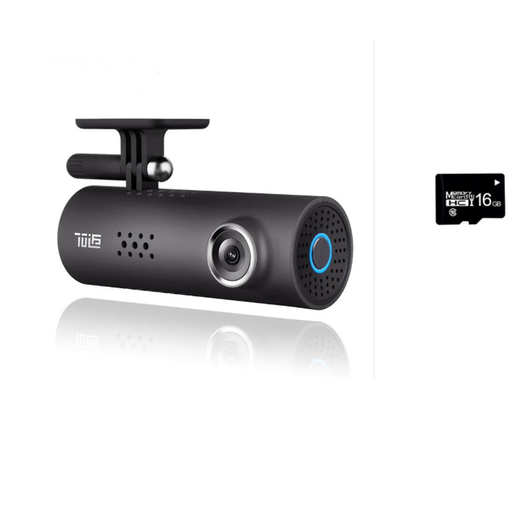 a black video camera with a camera attached to it