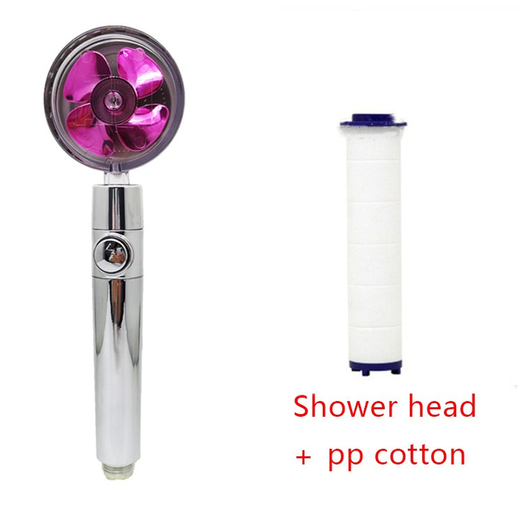 a shower head and pp cotton