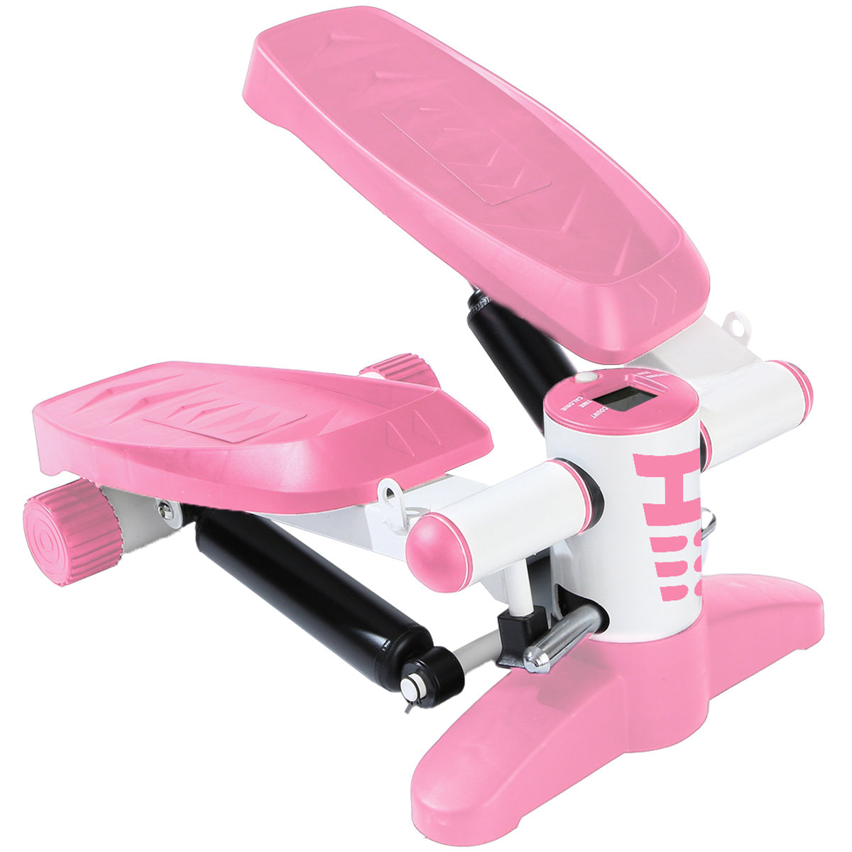 a pink and white exercise machine