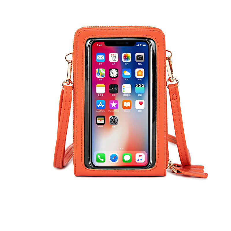 Touchable Screen Crossbody Mini Cell Phone Bag