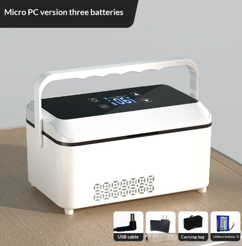 Portable Refrigerator Cool Box Mini Dual-Use CarHome Cooling USB-Powered Compact Fridge