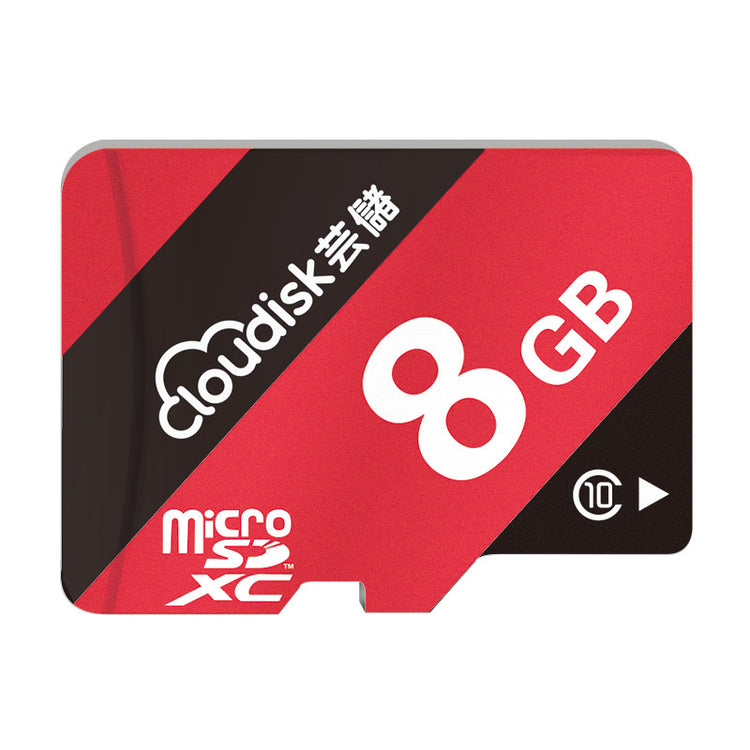 a red and black memory card
