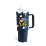 40 oz Insulated Stainless Steel Tumbler with Handle and Straw