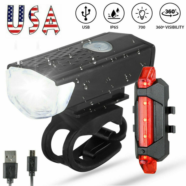 a black bike light with a red tail light