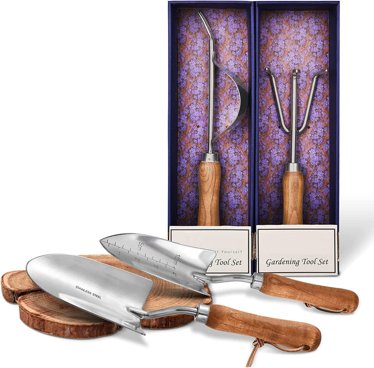 a set of gardening tools