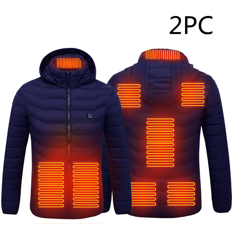 a jacket with heaters on it
