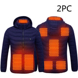 Men's 8-Zone Heated Hooded Jacket