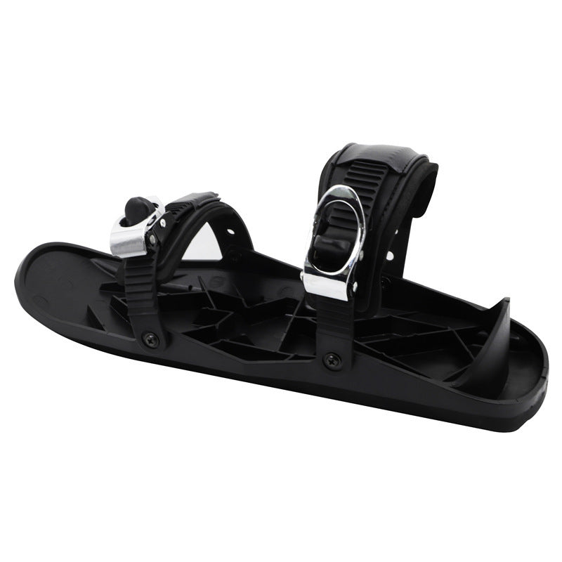 a black snowboard binding