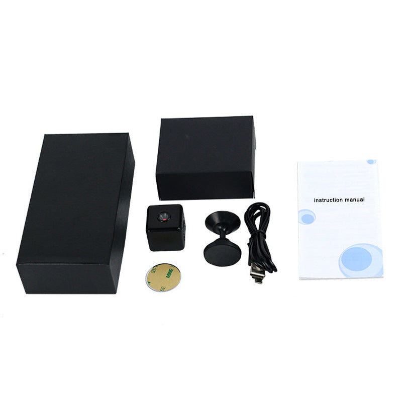 a black box with a camera and other objects