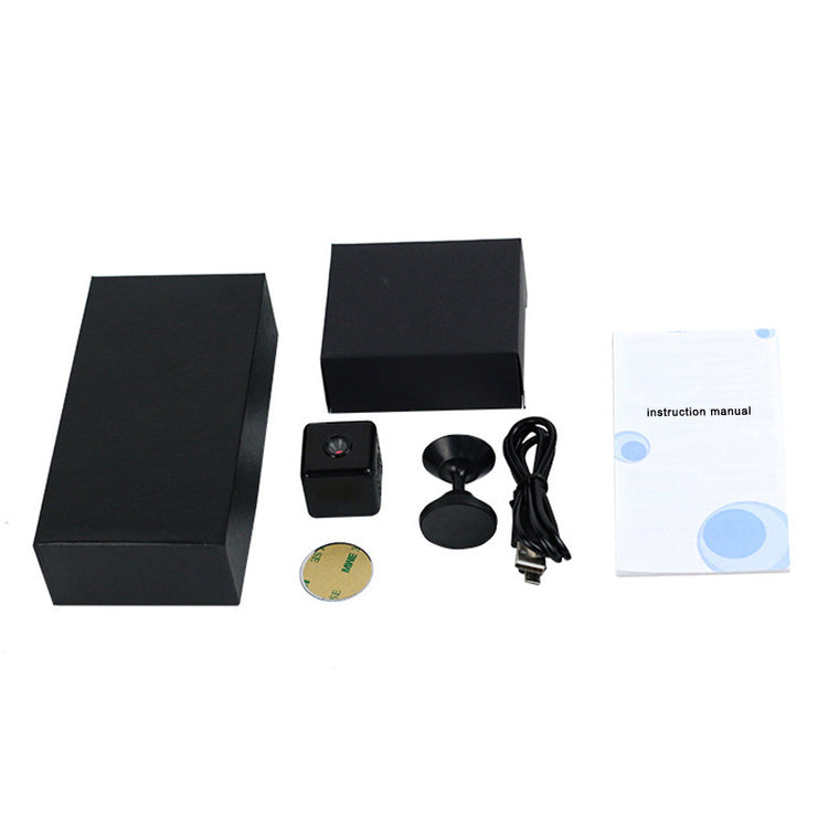 a black box with a camera and other objects