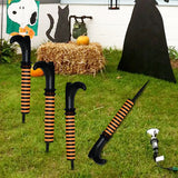 Inverted Elf Legs Halloween Yard Decoration
