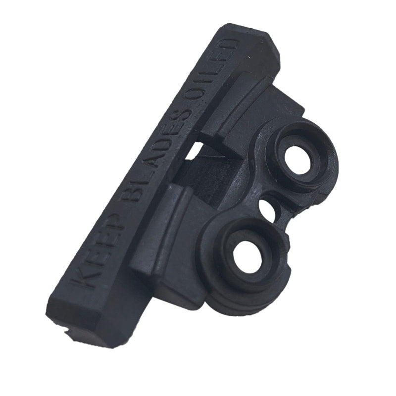 a black object with two circles