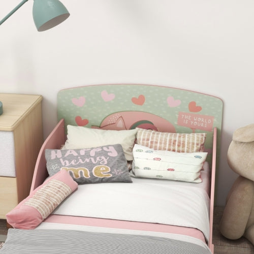 ZONEKIZ Toddler Bed Frame, Kids Bedroom Furniture For Ages 3-6 Years