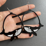 Asymmetric Animal-Shaped Acrylic Dangle Earrings