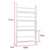 White Wooden Kids’ Bookcase and Display Shelf