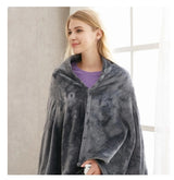 USB-Heated Flannel Blanket Shawl