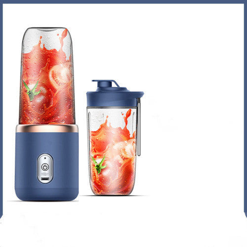 a blender with a liquid in it