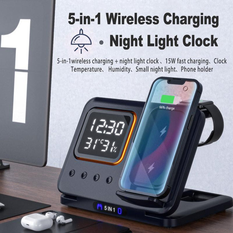 a phone charging on a wireless charger