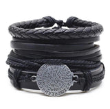 Men's Vintage Braided Leather Bracelet