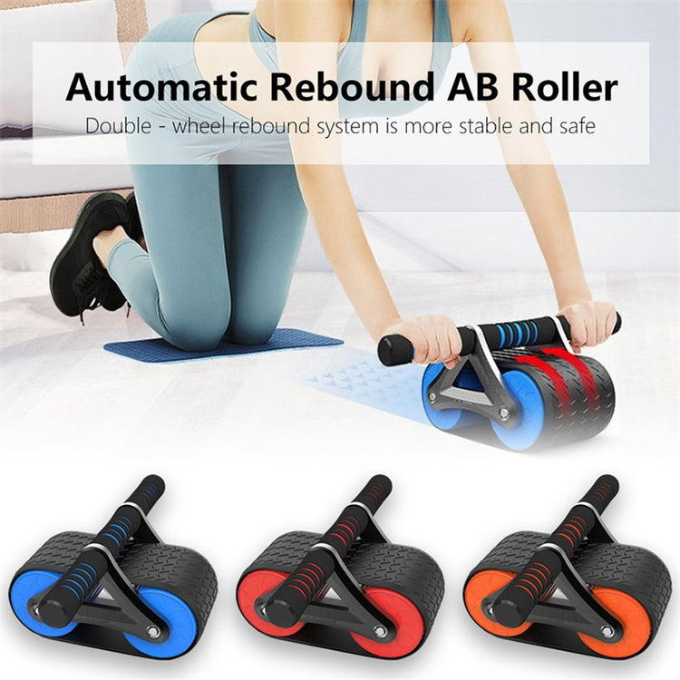 a woman on the floor with a roller