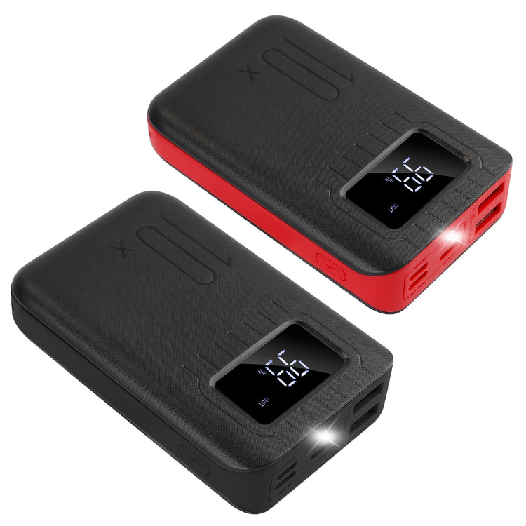 a black and red rectangle power bank