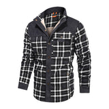 Men Warm Jacket Fleece Thick Army Coat Slim Fit Autumn Winter Jacket