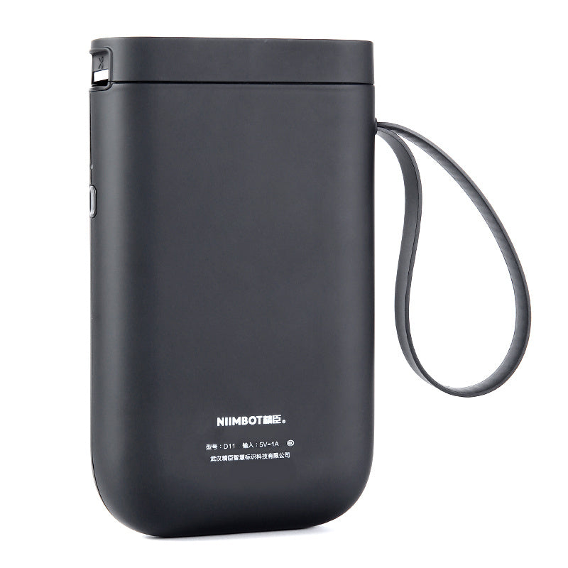 a black rectangular device with a strap