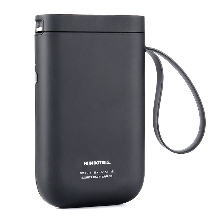 a black rectangular device with a strap