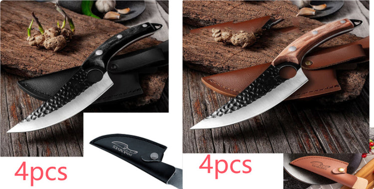 a collage of knives