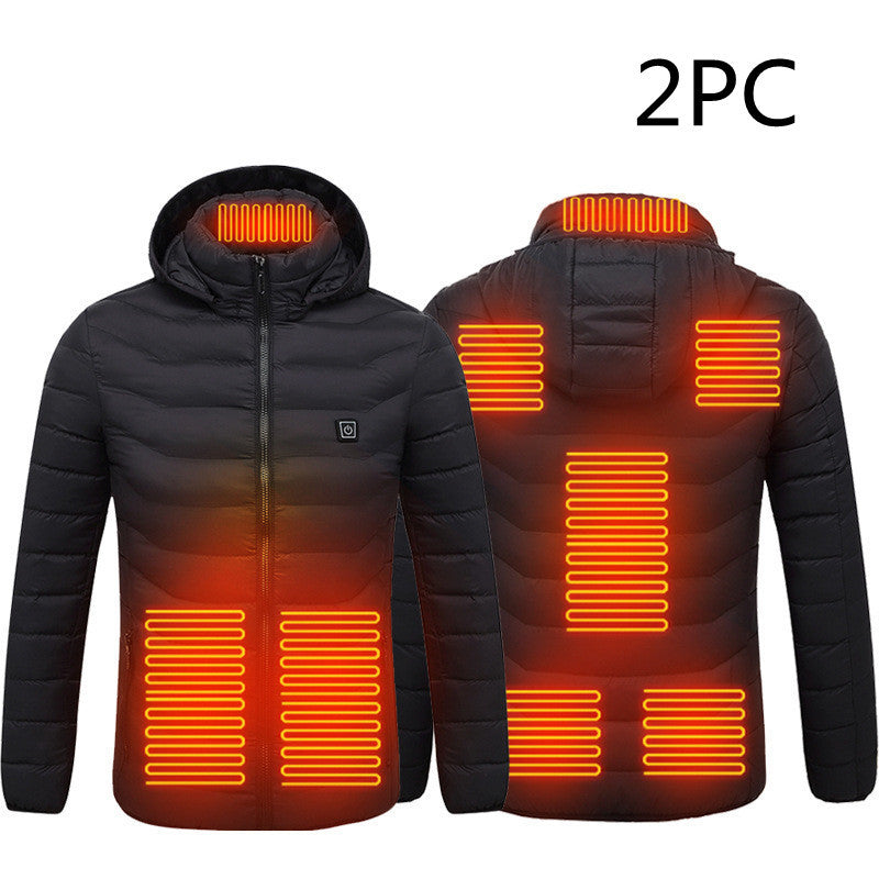 a jacket with heaters on it
