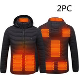 Men's 8-Zone Heated Hooded Jacket